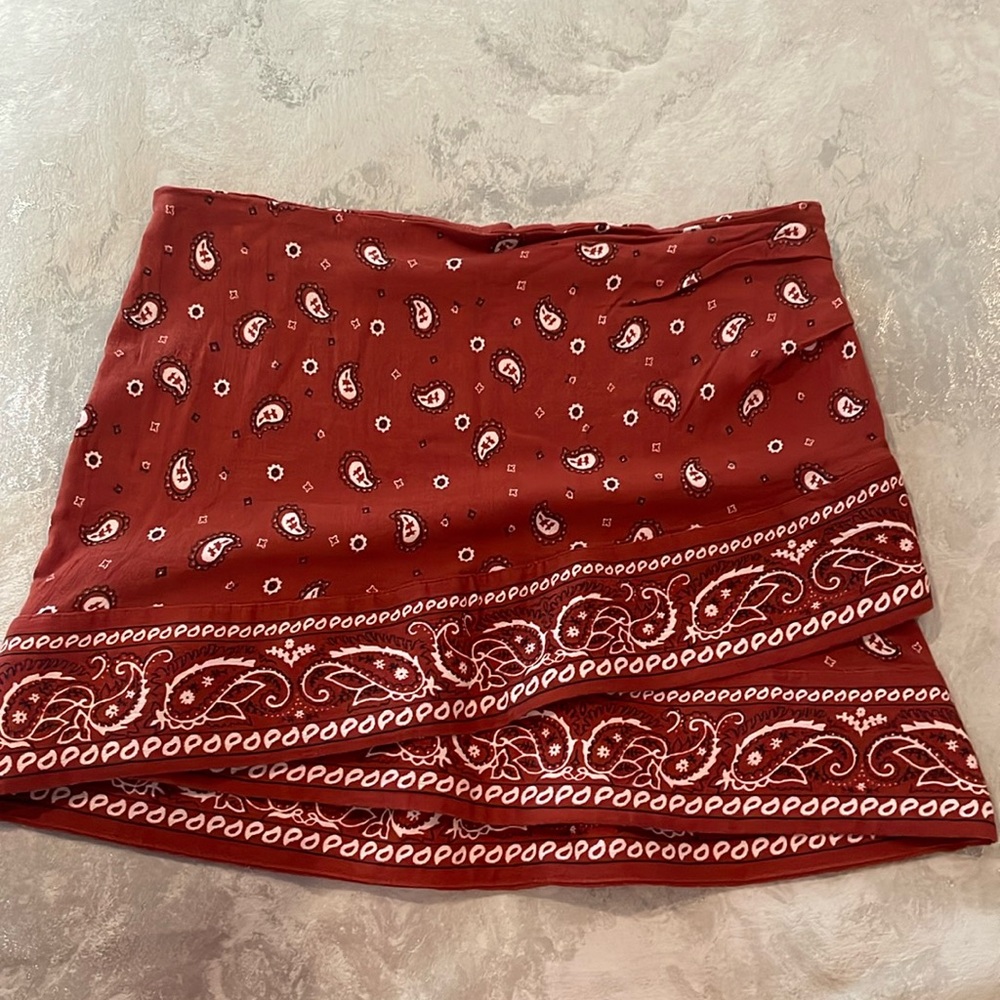 Free People Bandana Skirt